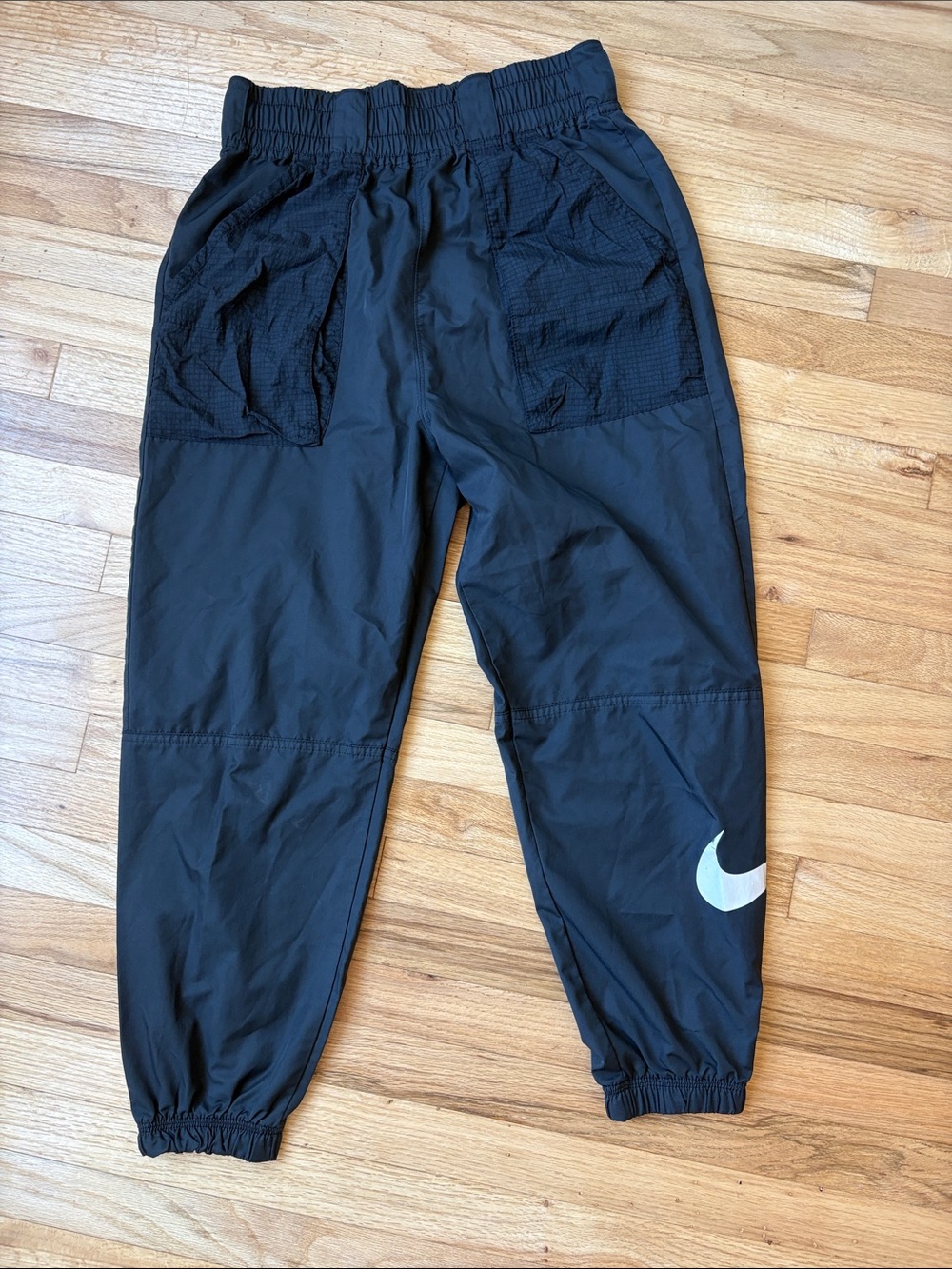 Nike Black Joggers with White Swoosh